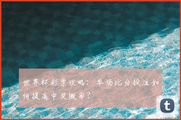 世界杯彩票攻略：单场比分投注如何提高中奖概率？